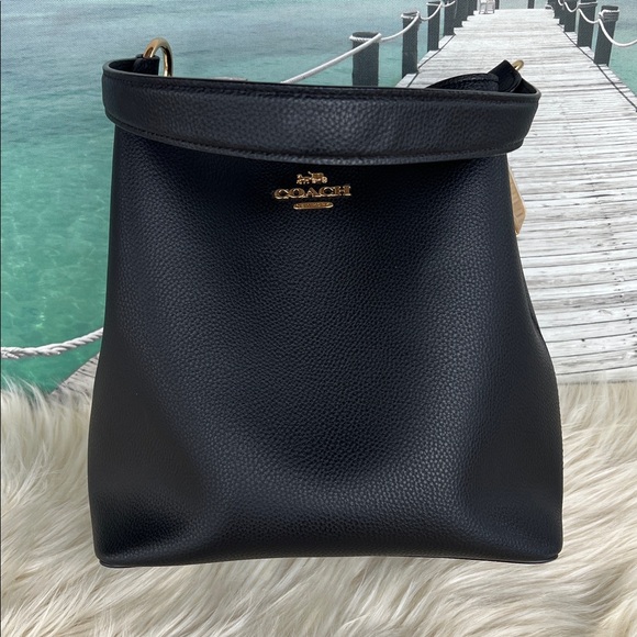 Coach Black Leather Shoulder Bag - Picture 14 of 14